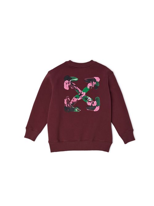 Felpa, unisex, logata. OFF WHITE | FLE00460604